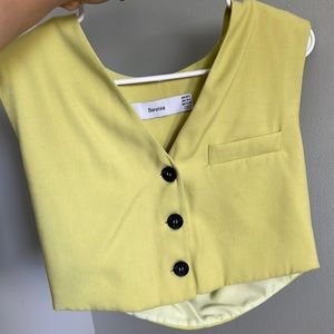 Crop vest green color USA XS-S